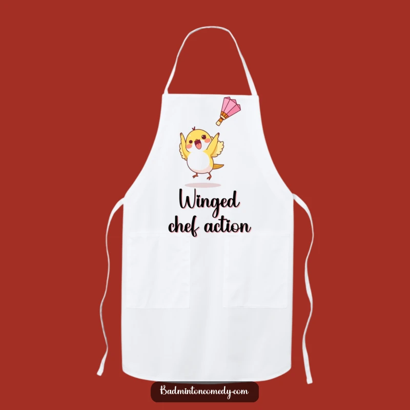 Funny Bird Badminton Apron: Kitchen Shuttlecock Accessory, Great Funny Gift