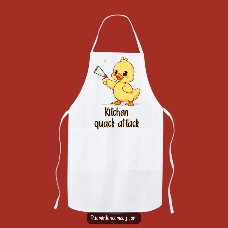 Funny Duck Toy Apron - Kitchen Fun Gear for Quirkty Gifts