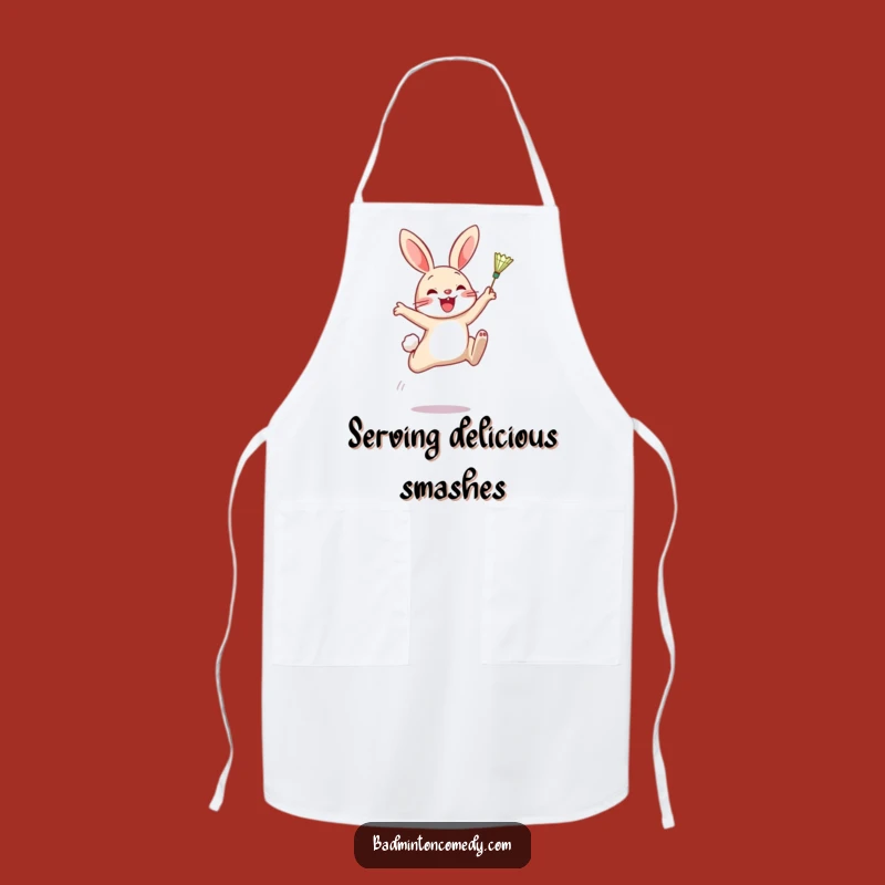 Funny Rabbit Badminton Apron: Cook and Play with Hilarious Kitchen Style