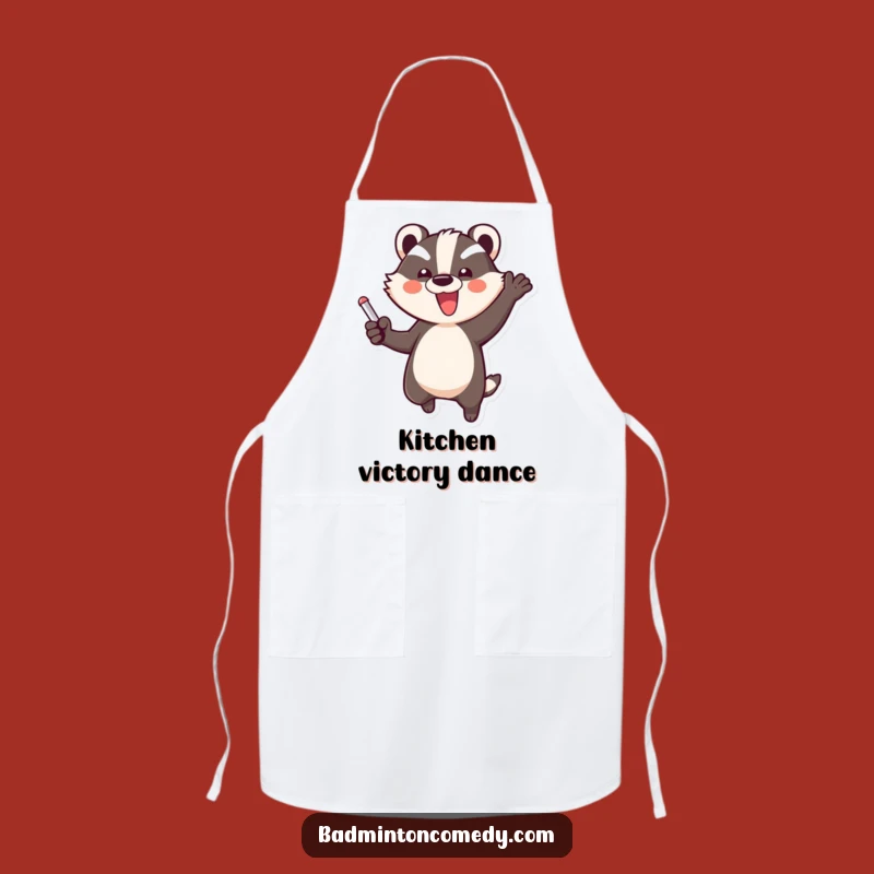 Funny Badger Celebration Apron - Kitchen Victory Gear for Hilarious Gifts