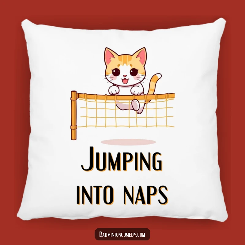 Funny Cat Pillow: Net Jumper, Cozy Comfort Gift
