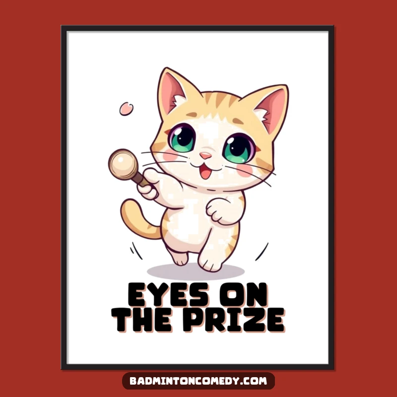 Funny Cat Digital Art: Evasive Action, Instant Humorous Decor Gift