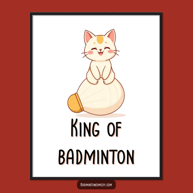 Funny Cat Digital Art: Proud Percher, Instant Humorous Decor Gift