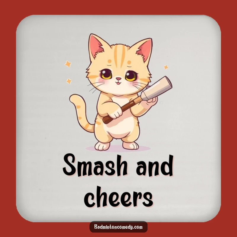 Funny Cat Smash Coasters - Humorous Drink Protection, Perfect Gift