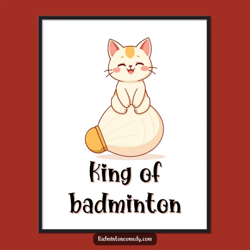 Funny Cat Poster: Proud Percher, Humorous Wall Art Gift