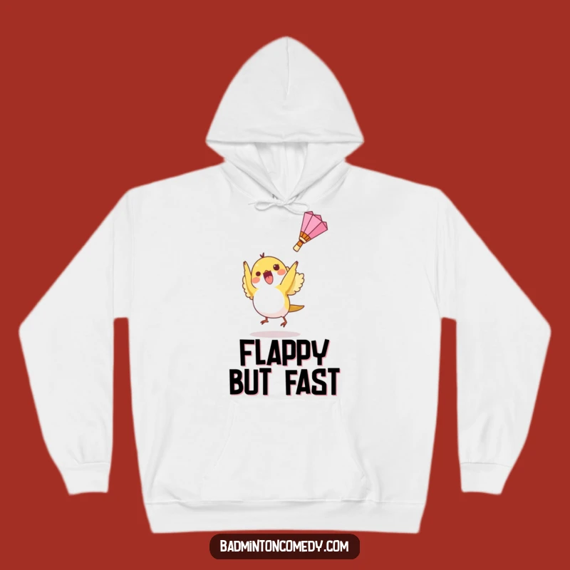 Funny Bird Badminton Hoodie: Cozy Shuttlecock Sweatshirt, Perfect Funny Gift