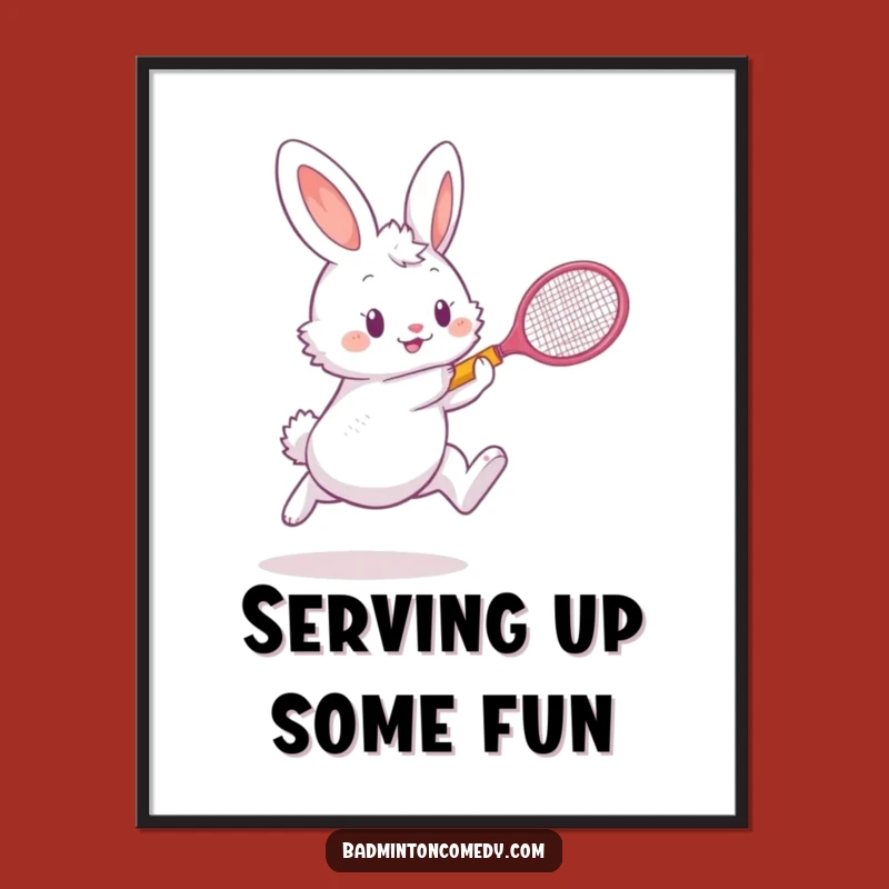 Funny Free Printable Bunny Wall Art: Smash Shot, Downloadable Decor