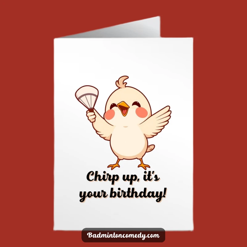 Free Printable Birthday Card: Bird's Best Serve, Hilarious Downloadable Wish