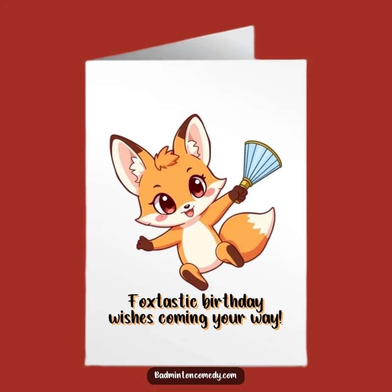 Free Printable Birthday Card: Funny Fox Smash - Hilarious Downloadable Gift!
