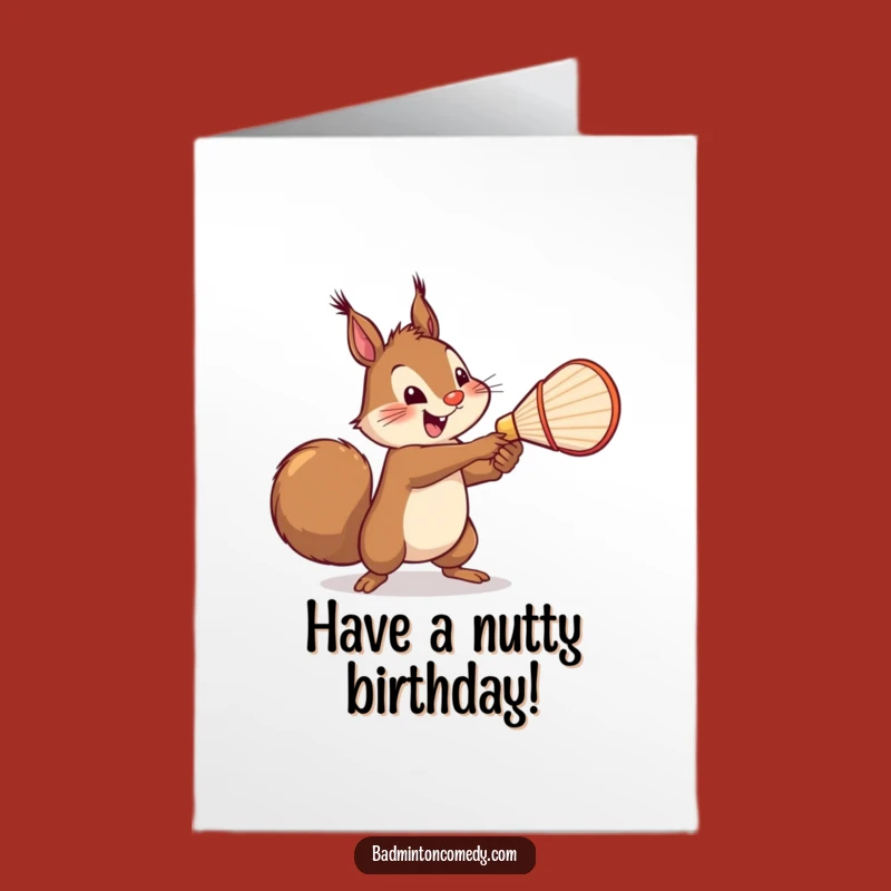 Free Printable Squirrel Birthday Card: Mighty Swing Download