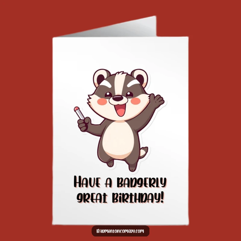 Free Printable Birthday Card: Badger Wins! - Humorous Downloadable Party Gift!