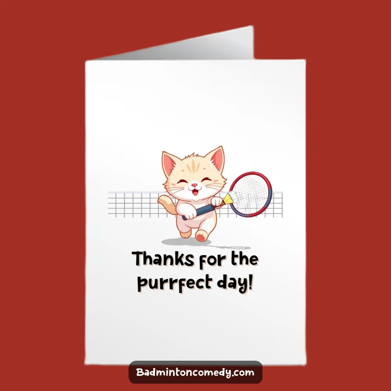 Free Printable Kitten Thank You Card: Playful Cat Thanks Download