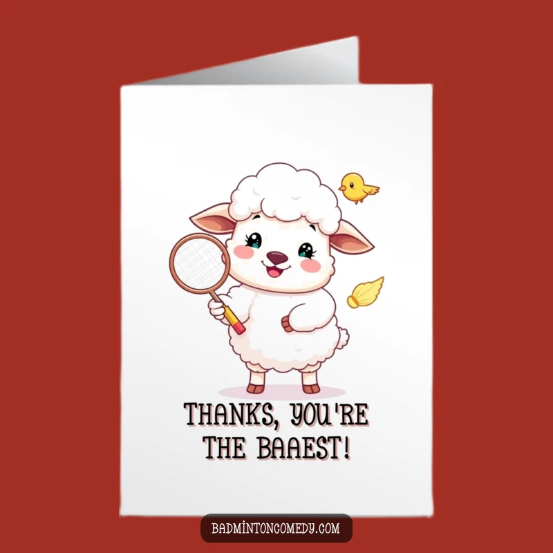 Free Printable Sheep Thank You Card - Happy Serve of Gratitude! Humorous.