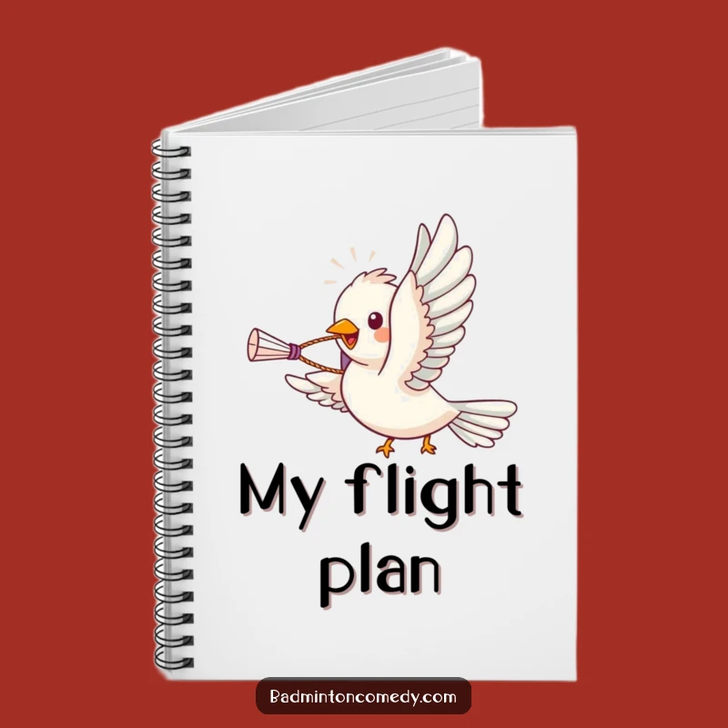 Funny Bird Badminton Ace Notebook: Jot Down Ideas with Avian Ingenuity