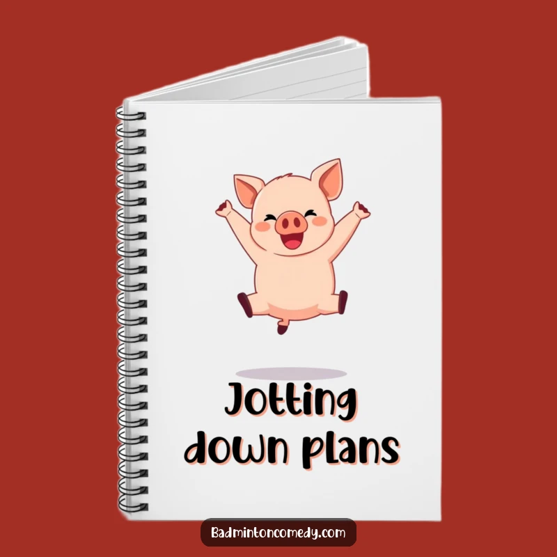 Funny Pig Basketball Notebook: Jot Down Plays with Flair