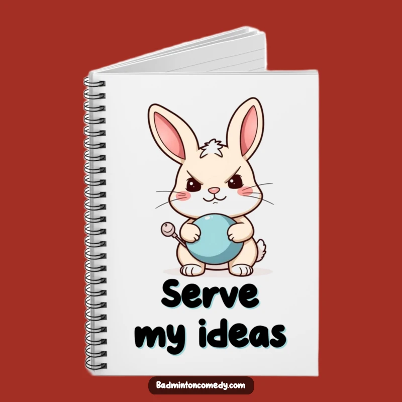 Funny Rabbit Tennis Notebook - Hilarious Journal, Perfect Gift