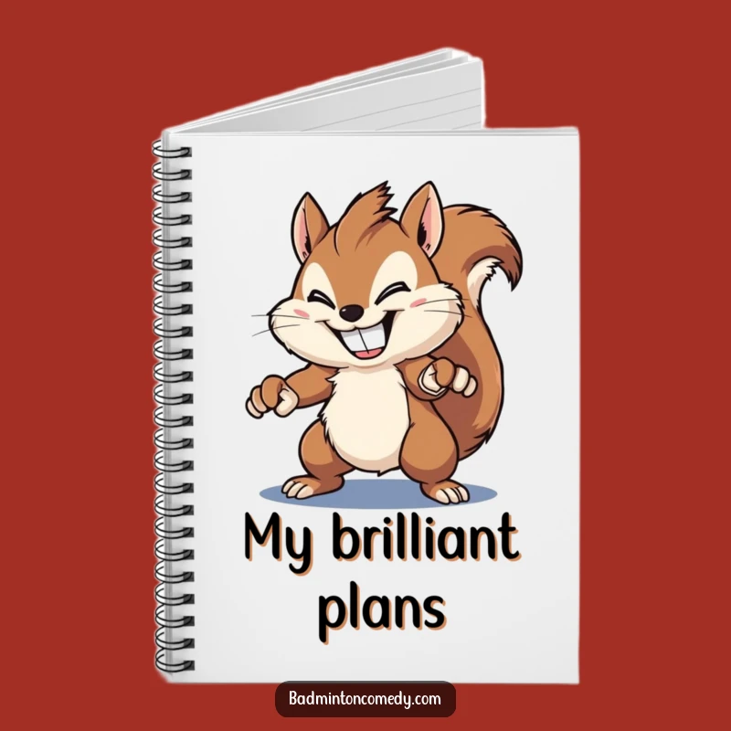 Funny Squirrel Smash Ideas Notebook - Jot Down Notes with Grinning Rodent's Power
