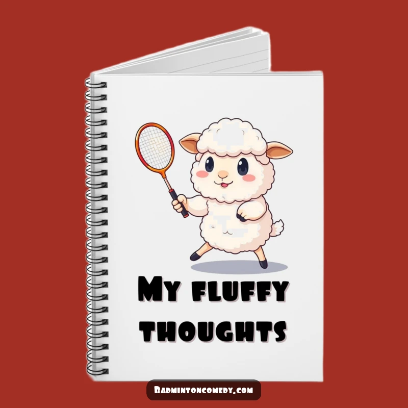 Funny Sheep Badminton Notebook: Ewe Shuttlecock Journal, Perfect Gift for Organizers