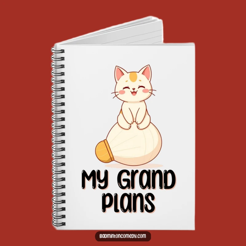 Funny Cat Notebook: Shuttlecock Conqueror, Perfect Journal Gift