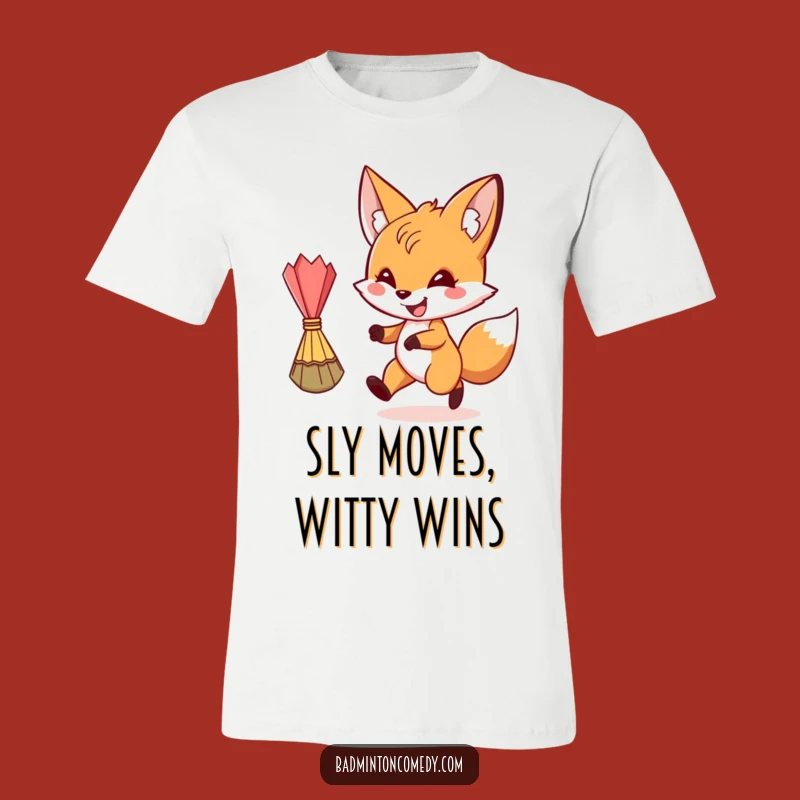 Funny Fox Badminton T-Shirt: Cheeky Fox Tee, Hilarious Funny Gift!