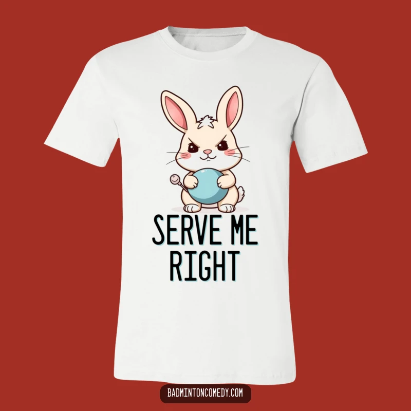 Funny Rabbit Tennis Shirt - Hilarious Athlete Tee, Perfect Gift
