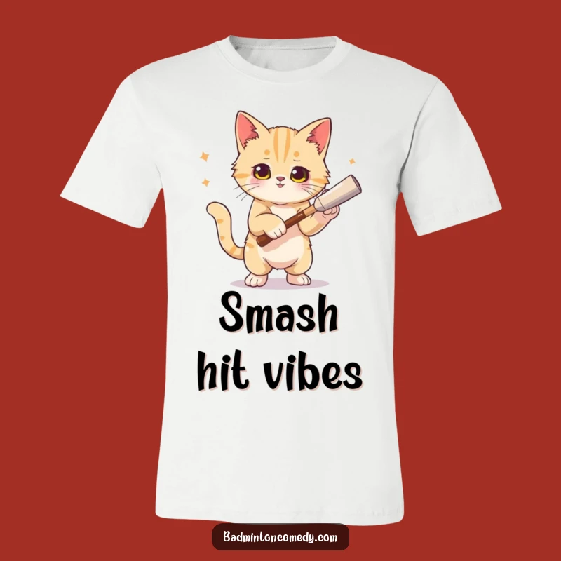 Funny Cat Smash Tennis Shirt - Hilarious Athlete Tee, Perfect Gift