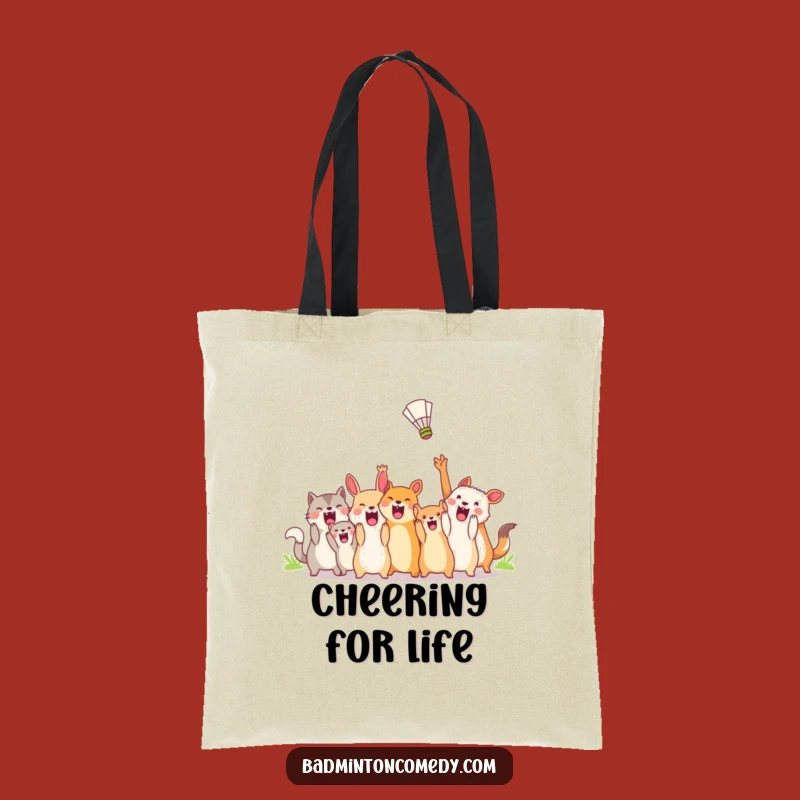 Funny Animal Shuttlecock Tote Bag - Your Go-To Funny Gift for Badminton Lovers