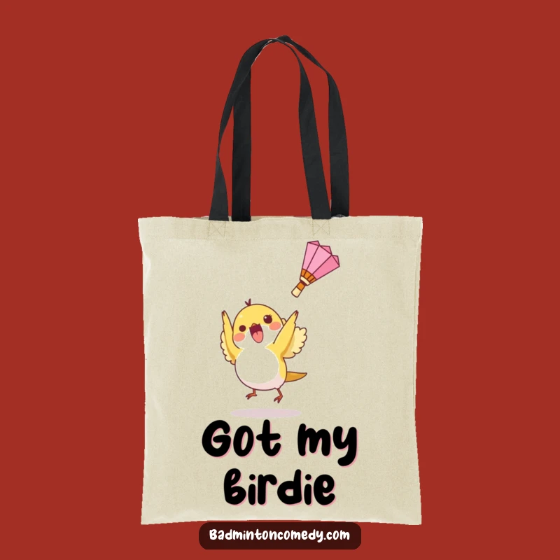 Funny Bird Badminton Tote Bag: Spacious Shuttlecock Carryall, Great Funny Gift