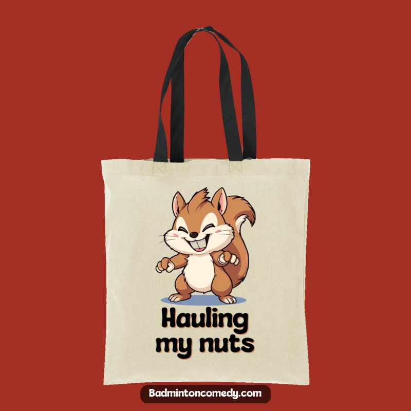 Funny Squirrel Smash Tote Bag - Carry Your Goods with Grinning Rodent's Humor